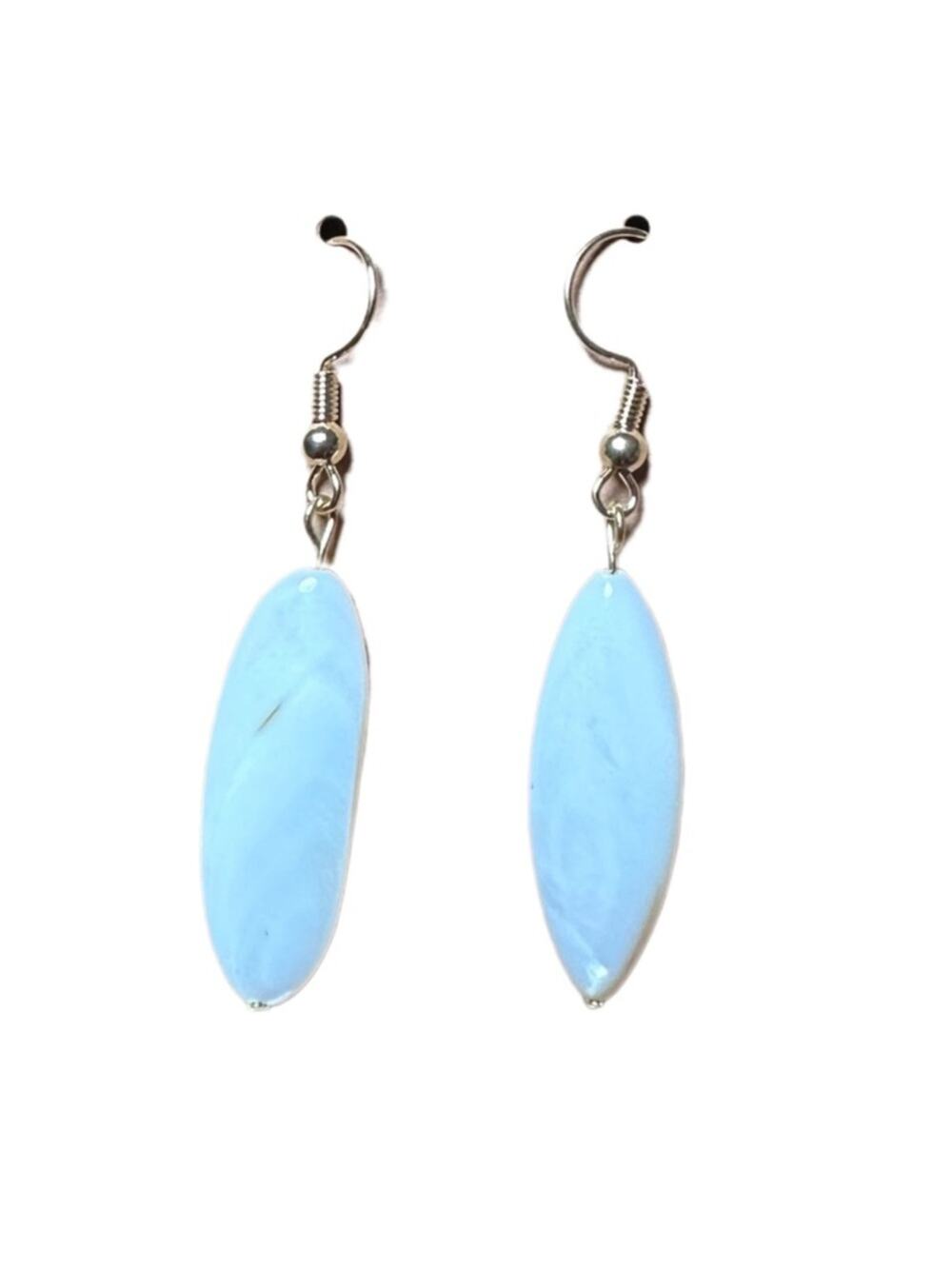 Mother of pearl shell earrings handmade dangle